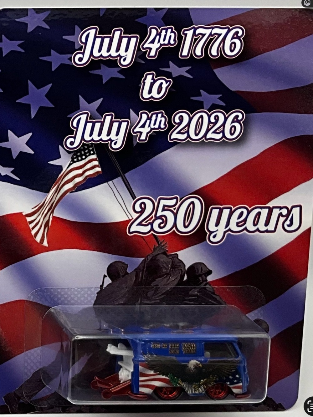 Blue Patriotic Collectible Kool Kombi - 250 Years Commemorative